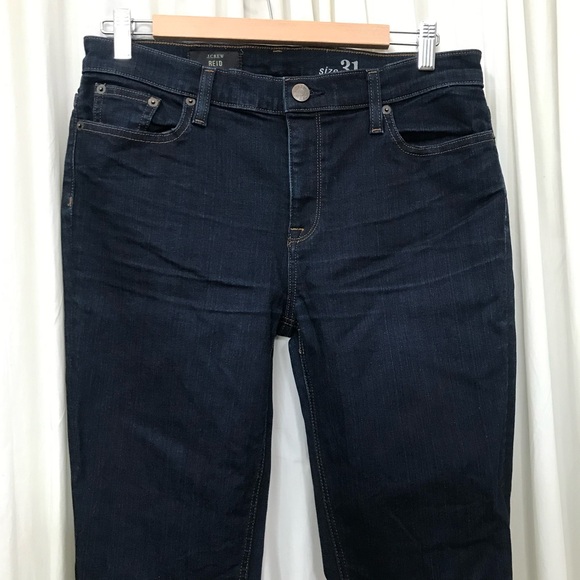 J. Crew Reid Skinny Jean Dark Wash Denim size 31 31x32 ( size 12 ) - Picture 4 of 8